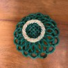 French Green Gazed Pottery Dish