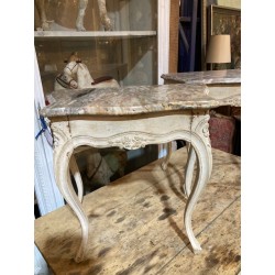 SOLD C19th Pair of Side Tables with Original Complementory Marble