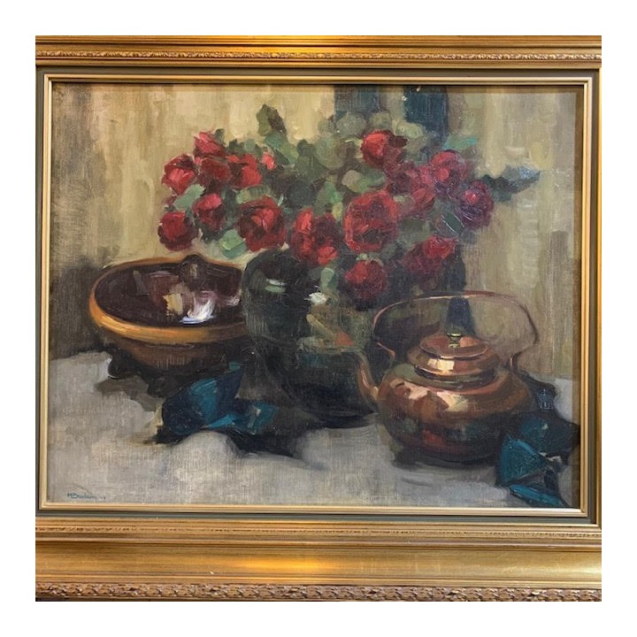 European Oil on Canvas Still Life Early C20th