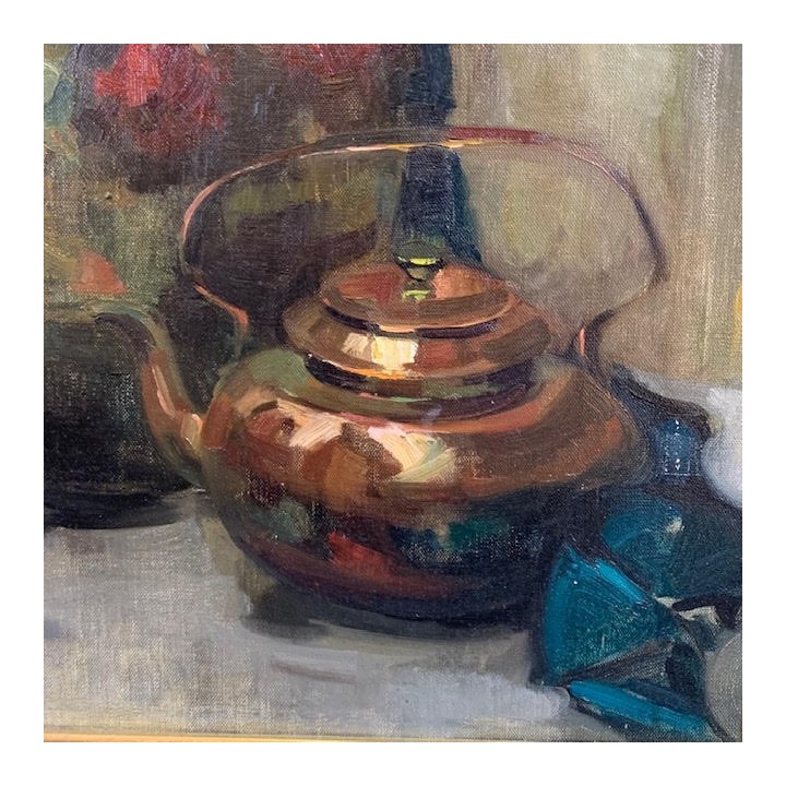 European Oil on Canvas Still Life Early C20th