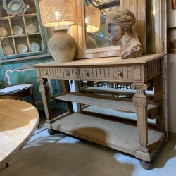 C19th French Oak Serving Console