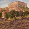 Vintage Oil on Canvas Village en Provence