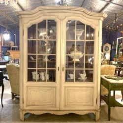 C19th French Cabinet Louis XV Painted Finish