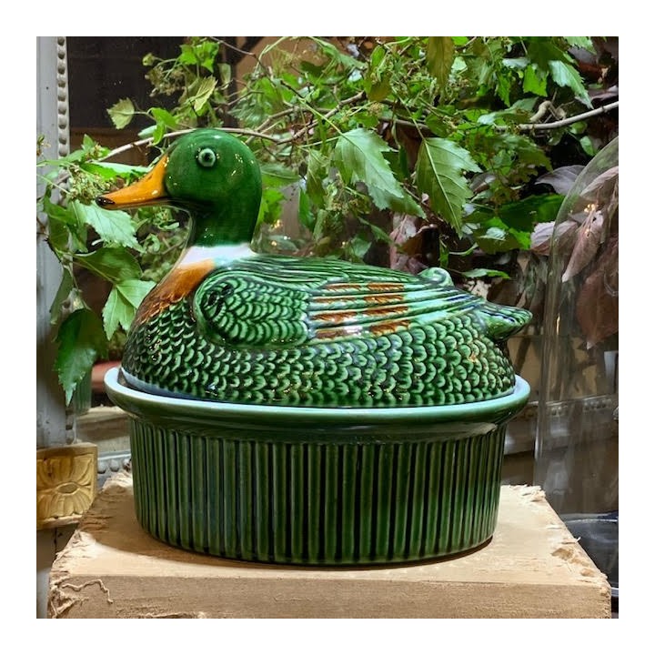 French Vintage C1950 Duck Tureen