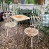 C1900 Pair of French Garden Chairs as found