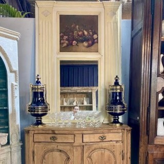 C19th French Directoire Mirror featuring Still Life