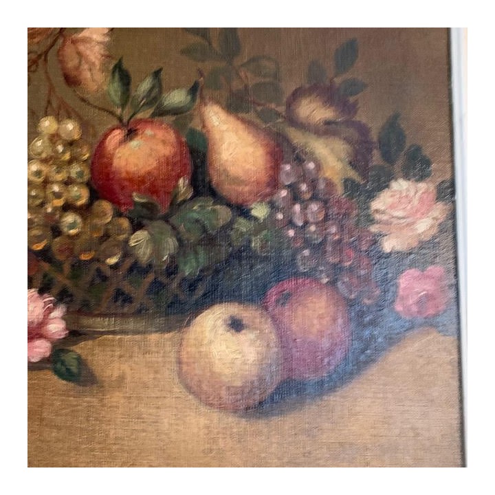 C19th French Directoire Mirror featuring Still Life