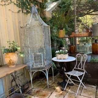 C19th Blue Bird Cage