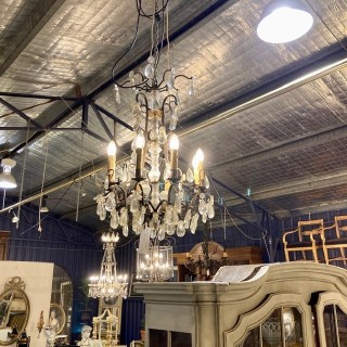 C19th French Crystal Chandelier
