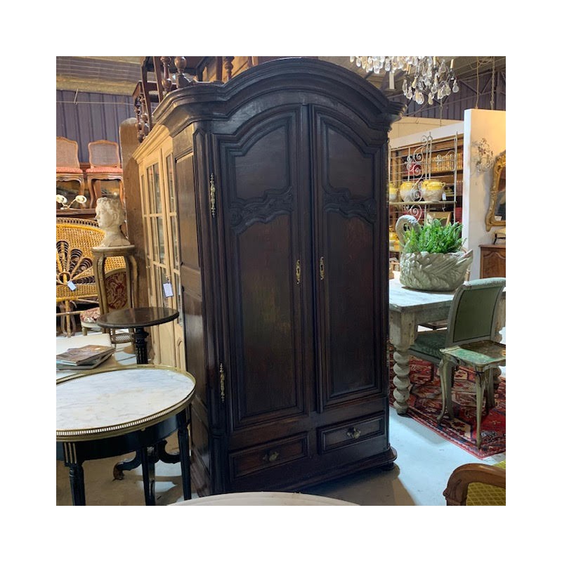 C18th Petite French Oak Armoire