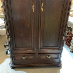 C18th Petite French Oak Armoire