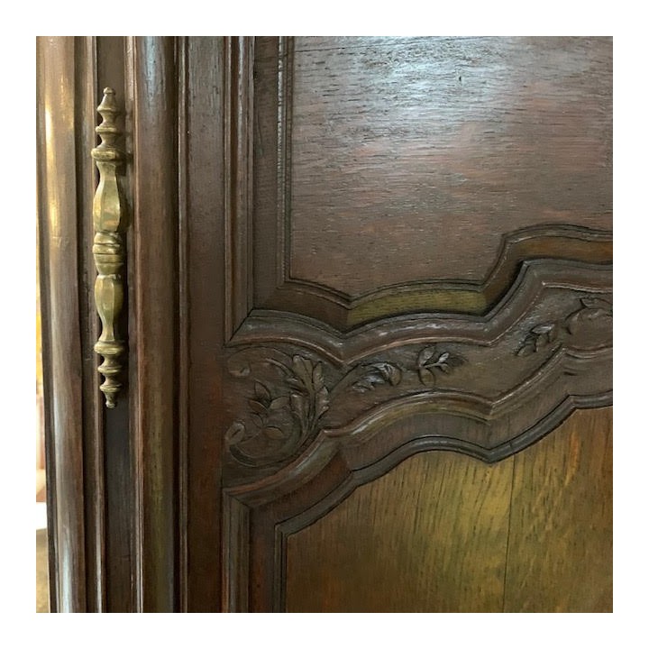 HOLD C18th Petite French Oak Armoire