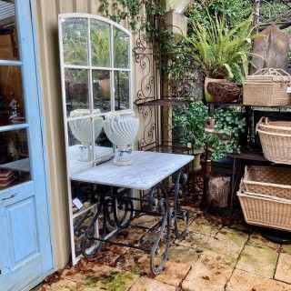 Cast Iron Mirror Domed C19th