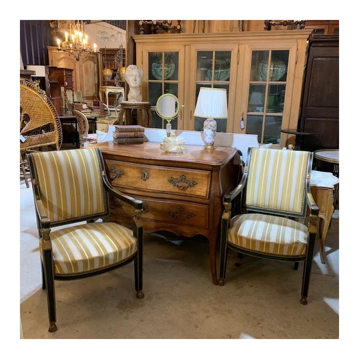 C19th Pair of Empire C1820 Armchairs