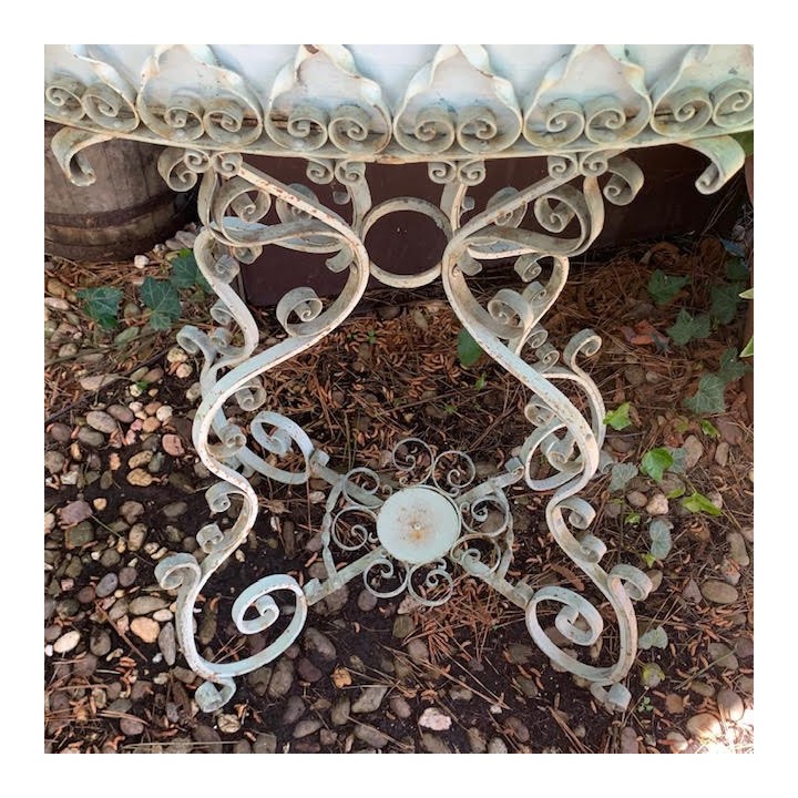 Early C20th French Wrought Iron Standing Jardiniere