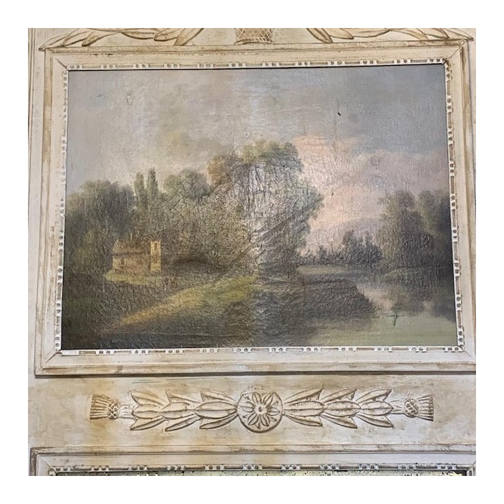 C19th French Trumeau Mirror