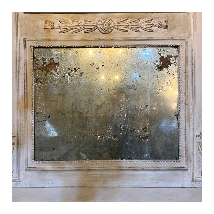 C19th French Trumeau Mirror