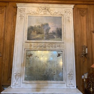 C19th French Trumeau Mirror
