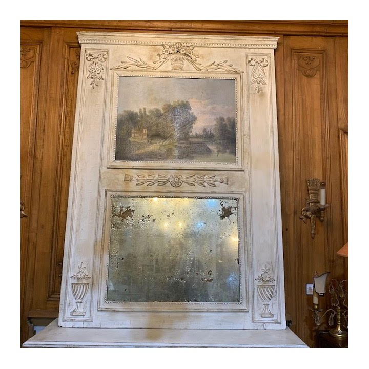 C19th French Trumeau Mirror