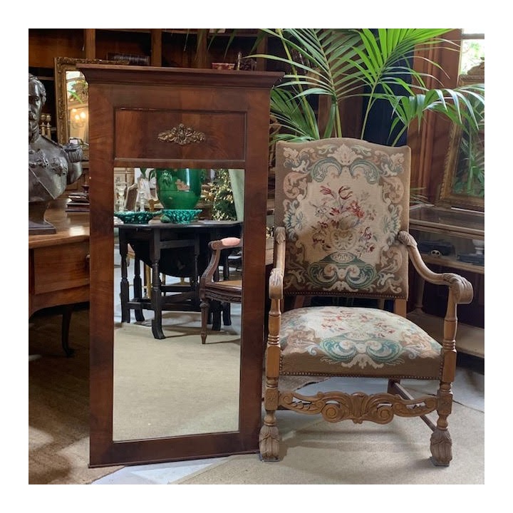 C19th Biedermeier  Pier Mirror Mahogany