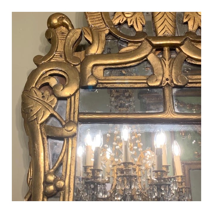 C18th French Gilt Mirror Louis XVI