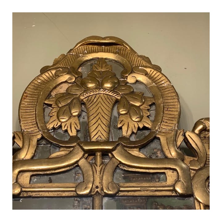 C18th French Gilt Mirror Louis XVI