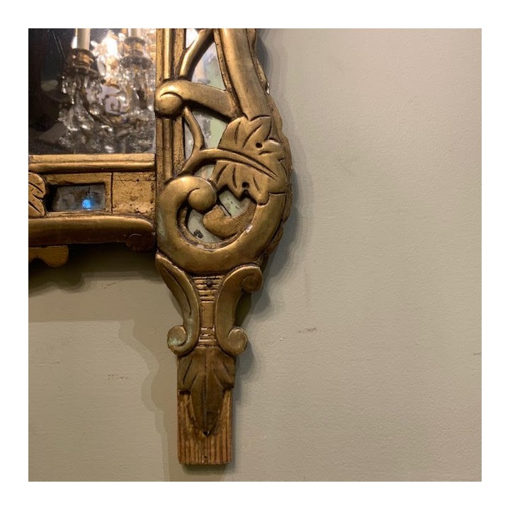 C18th French Gilt Mirror Louis XVI