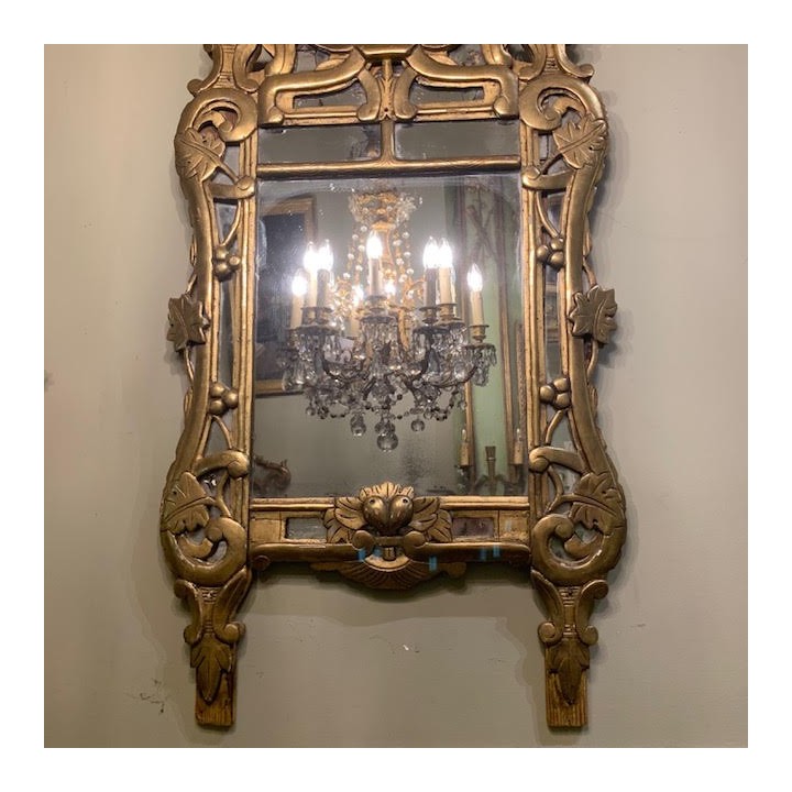 C18th French Gilt Mirror Louis XVI