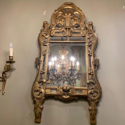 C18th French Gilt Mirror Louis XVI