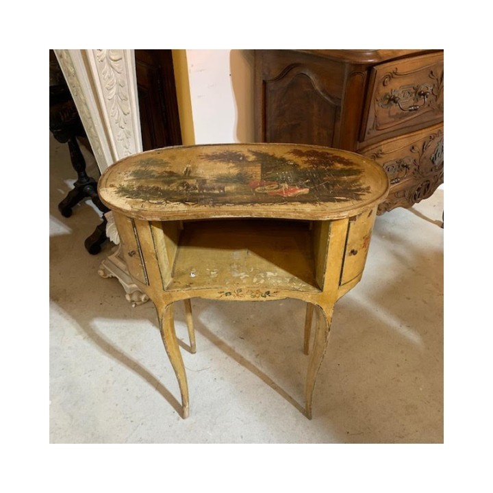C1900 Italian Painted Finish Side Table