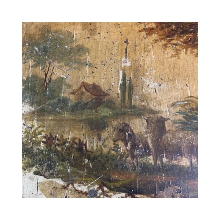 C1900 Italian Painted Finish Side Table