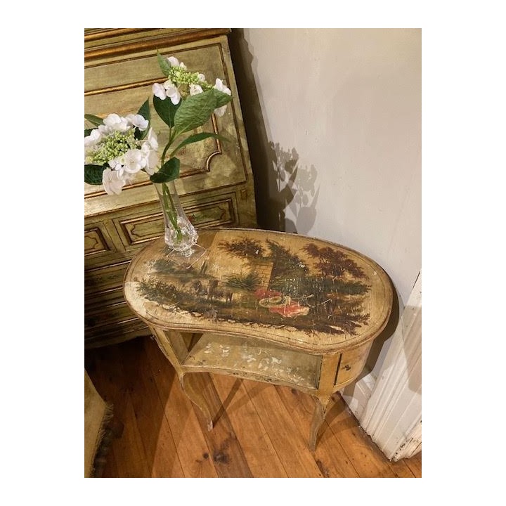C1900 Italian Painted Finish Side Table