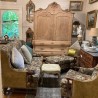 French Vintage Oak 3 piece Lounge suite