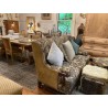 SOLD French Vintage Tapestry Sofa with Pair of Fauteuils and Ottoman
