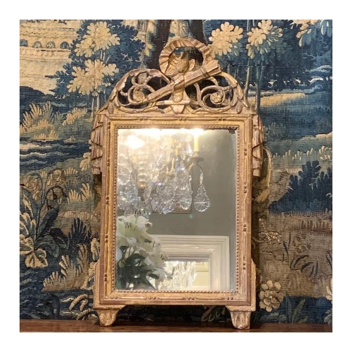 C18th Louis XVI Period Gilded Mirror 780 X 420