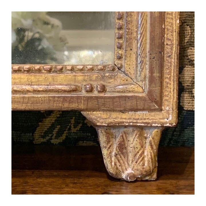 C18th Louis XVI Period Gilded Mirror 780 X 420