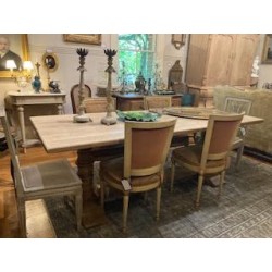 SOLD C1900 Set of Six French Louis XVI Style Dining Chairs