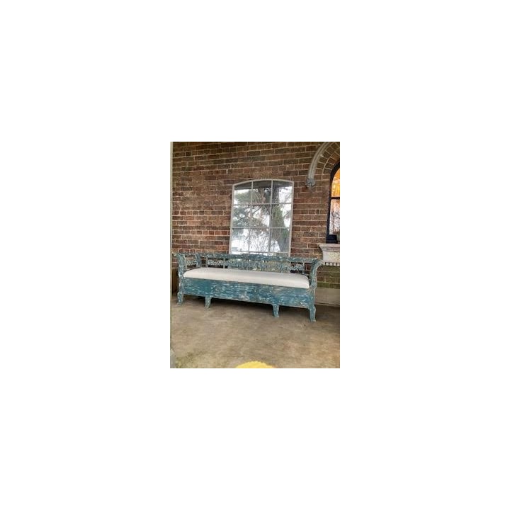 C19th Swedish Blue Bench