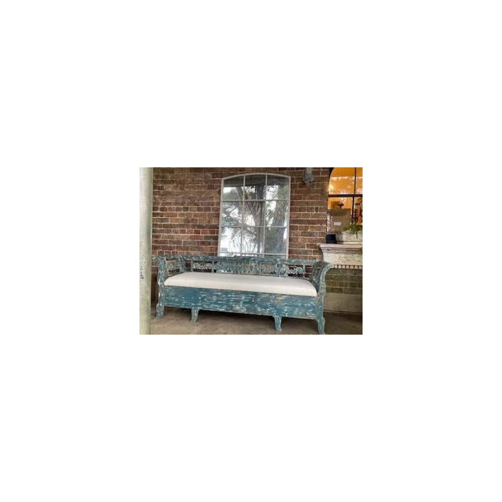 C19th Swedish Blue Bench