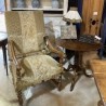 C19th Walnut French Armchair