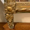 C18th French Water Gilding and Green Painted Finish Mirror