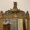 SOLD C18th French Water Gilding and Green Painted Finish Mirror