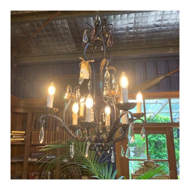 C19th French Crystal Chandelier 900 x 700