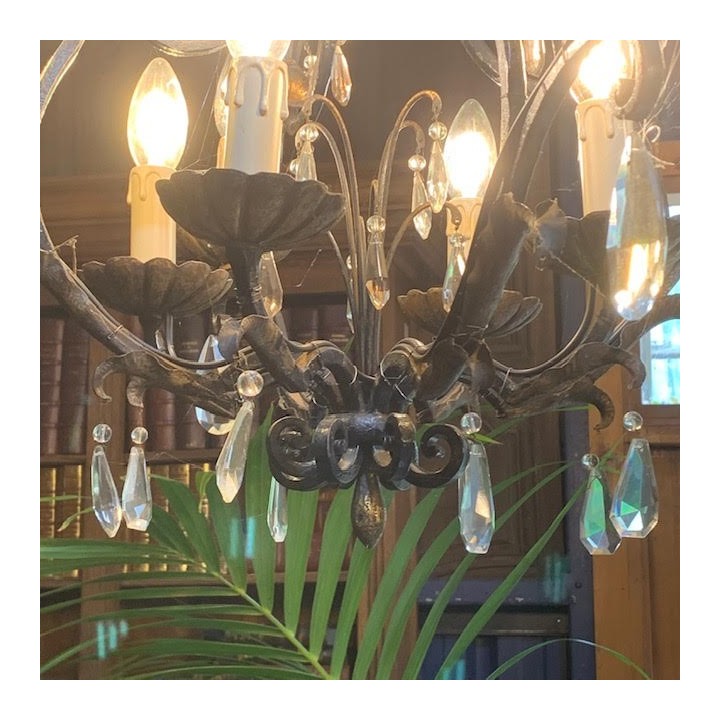 C19th French Crystal Chandelier 900 x 700