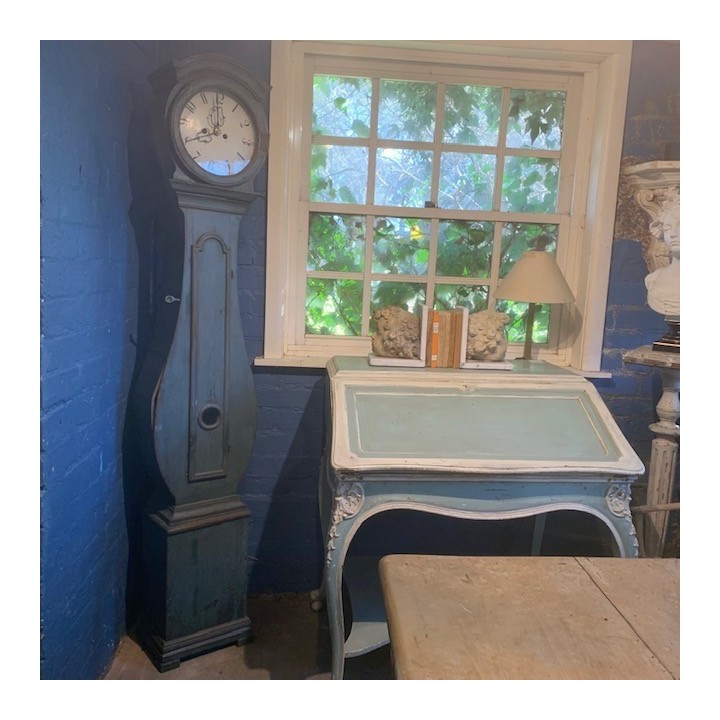 C19th Swedish Mora Clock Original Paint