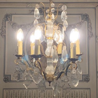 C1940 French Crystal Chandelier