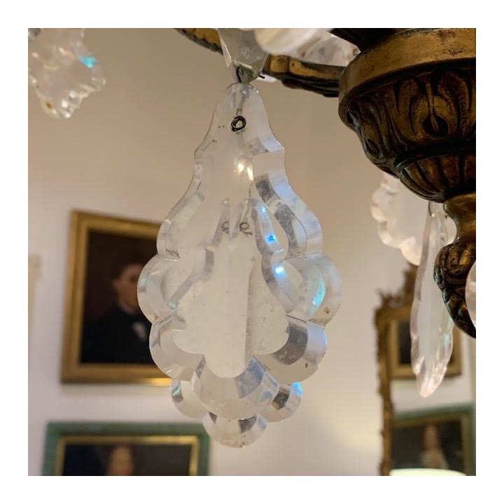 C1900 French Crystal Chandelier