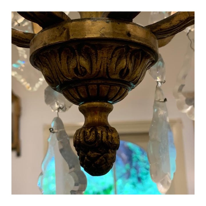 C1900 French Crystal Chandelier