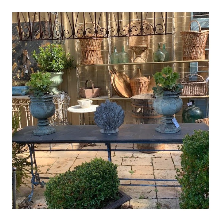 C1930 French Vintage Pair of Urns