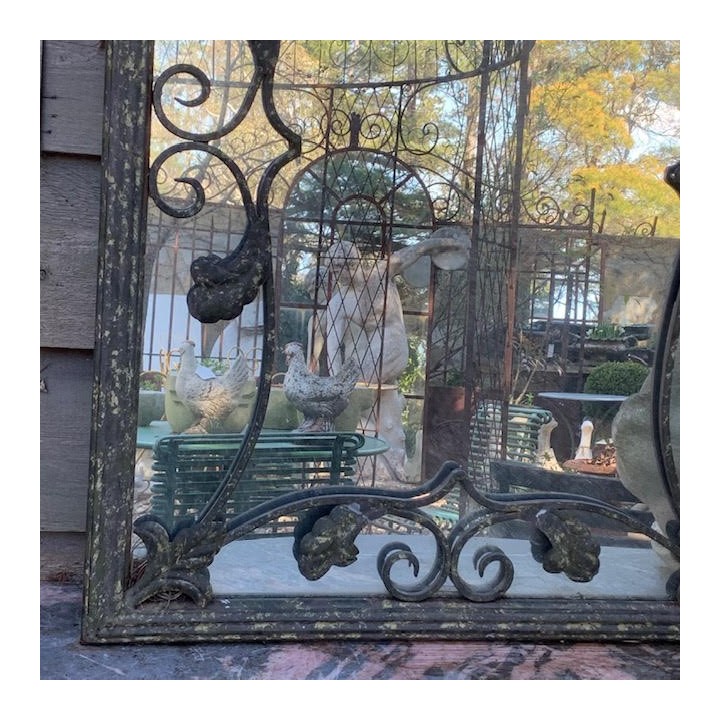 French Circa 1940 Garden Mirror